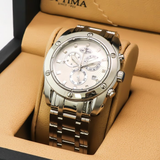 Optima - Swiss Chronograph - OSC293-SS-1 Quartz
 45mm OSC293 50 m (5 ATM / 169 ft)