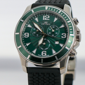 Optima - Swiss Chronograph - OSC422-SX-12  Chronograph Swiss Ronda Quartz
 45mm OSC422 50 m (5 ATM / 169 ft)