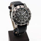 Mercury - Swiss Chronograph - ME10225-SL-2 - Black strap
 Quartz
 44 mm ME10225 50m (5 ATM, 169 ft)