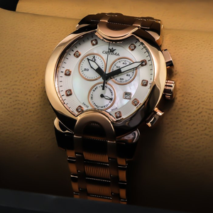 Optima - Swiss Made Chronograph - OSC233-RR-7 Quartz Chronograph
 45.9 mm OSC233 30 m (3 ATM / 100 ft)