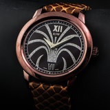 RSW - Swiss Watch - RSW9141-CL-4   Swiss made Quartz 46.75 mm RSW9141 Brown Genuine Leather Strap with butterfly clasp. 21.60mm width
