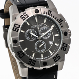 Mercury - Swiss Chronograph - ME10225-SL-2 - Black strap
 Quartz
 44 mm ME10225 50m (5 ATM, 169 ft)