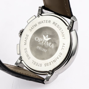 Optima - Swiss Chronograph - OSC392-SL-1A
 Swiss Ronda 46 mm, OSC392 30 m (3 ATM / 100 ft)