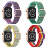 4 Pack Fashion Bands for Apple Watch 38/40/41mm & 42/44/45/46/49/Ultra Nylon