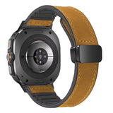 Leather Band Magnetic Clasp for Samsung Galaxy Watch Adjustable Premium Leather