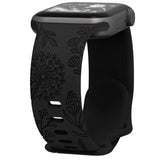 Engraved Dandelion Band for Apple Watch 38/40/41mm $ 42/45/46/49/ Ultra Silicone