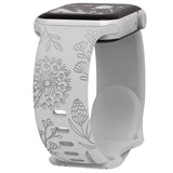 Engraved Dandelion Band for Apple Watch 38/40/41mm $ 42/45/46/49/ Ultra Silicone