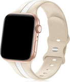 Sport Band for Apple Watch 38/40/41 & 42/44/45/46/49/Ultra Silicone Adjustable
