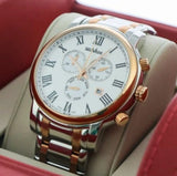 GEOVANI Swiss 45mm Stainless Steel & PVD Gold Chronograph Watch 5ATM GOC555