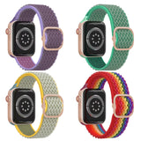 4 Pack Fashion Bands for Apple Watch 38/40/41mm & 42/44/45/46/49/Ultra Nylon