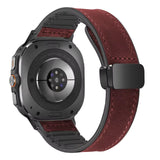 Leather Band Magnetic Clasp for Samsung Galaxy Watch Adjustable Premium Leather