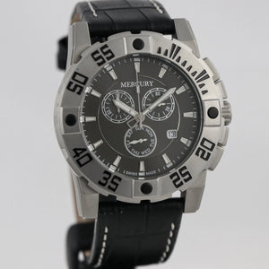 Mercury Swiss 44mm Stainless Steel Quartz Chronograph Watch 5ATM  ME10225