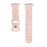 Engraved Dandelion Band for Apple Watch 38/40/41mm $ 42/45/46/49/ Ultra Silicone