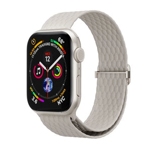 Stretchy Nylon Solo Loop Band Apple Watch Series Compatible 38 40 41 42 44 45 46