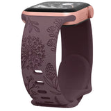 Engraved Dandelion Band for Apple Watch 38/40/41mm $ 42/45/46/49/ Ultra Silicone