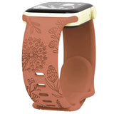 Engraved Dandelion Band for Apple Watch 38/40/41mm $ 42/45/46/49/ Ultra Silicone