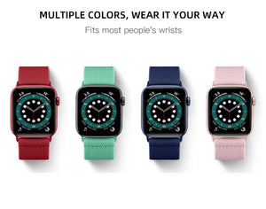 Soft Stretch Nylon Loop Band Apple Watch Series Compatible 38 40 41 42 44 45 46