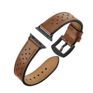 Calf Leather Band for Apple Watch 38/40/41 S10 9 8 SE & 42/44/45/46/49/Ultra