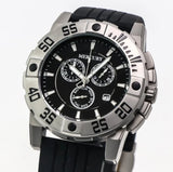 Mercury Swiss 44mm Stainless Steel Quartz Chronograph Watch 5ATM ME10225