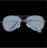 AVIATOR Sunglasses • AVGSR 635BKS • 100% UVA UVB • Foldable Full Rim • 59•49•145