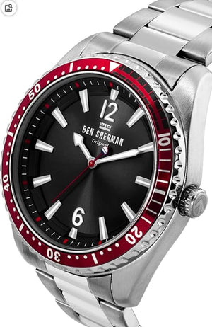 Ben Sherman Men Watch • Ronnie Diver • 45mm • Quartz • 3ATM • WB037ESM