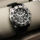 Mercury Swiss 44mm Stainless Steel Quartz Chronograph Watch 5ATM ME10225