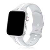 Sport Band for Apple Watch 38/40/41 & 42/44/45/46/49/Ultra Silicone Adjustable