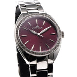 Optima Swiss Watch 32mm Stainless Steel Quartz Zircon Bezel Set 5ATM OSL446