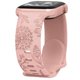 Engraved Dandelion Band for Apple Watch 38/40/41mm $ 42/45/46/49/ Ultra Silicone