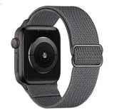 Soft Stretch Nylon Loop Band Apple Watch Series Compatible 38 40 41 42 44 45 46