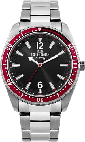 Ben Sherman Men Watch • Ronnie Diver • 45mm • Quartz • 3ATM • WB037ESM