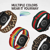 Soft Stretch Nylon Loop Band Apple Watch Series Compatible 38 40 41 42 44 45 46