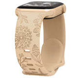 Engraved Dandelion Band for Apple Watch 38/40/41mm $ 42/45/46/49/ Ultra Silicone
