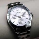 MERCURY - Swiss Made Watch - MEC470-SS-1 Quartz
 43 mm MEC470 50m (5 ATM, 169 ft)