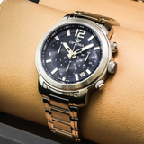 Optima - Swiss Chronograph - OSC399-SS-9 
 Swiss Quartz Chronograph 45 mm OSC399 30 m (3 ATM / 100 feet)