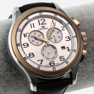 Optima - Swiss Chronograph - OSC376-SRL-1 Swiss Ronda Quartz 44.15mm OSC376 50 m (5 ATM / 139 ft)