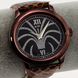 RSW - Swiss Watch - RSW9141-CL-4   Swiss made Quartz 46.75 mm RSW9141 Brown Genuine Leather Strap with butterfly clasp. 21.60mm width