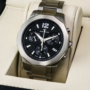 Murex - Swiss Chronograph - MUC605-SS-9
 Swiss Chronograph Ronda 44.7 mm MUC605  50 meters (5 ATM / 169 feet)