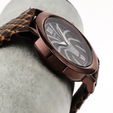 RSW - Swiss Watch - RSW9141-CL-4   Swiss made Quartz 46.75 mm RSW9141 Brown Genuine Leather Strap with butterfly clasp. 21.60mm width