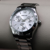 MERCURY - Swiss Made Watch - MEC470-SS-1 Quartz
 43 mm MEC470 50m (5 ATM, 169 ft)
