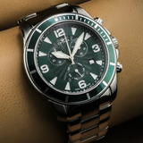 Optima - Swiss Chronograph - OSC422-SS-12 
 Chronograph Swiss Ronda Quartz 45mm OSC422  50 m (5 ATM / 169 ft)